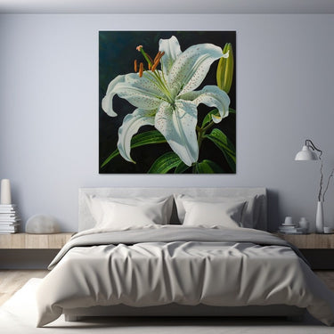 White Flower Canvas
